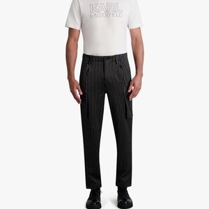 Karl Lagerfeld Black Cargo Pants